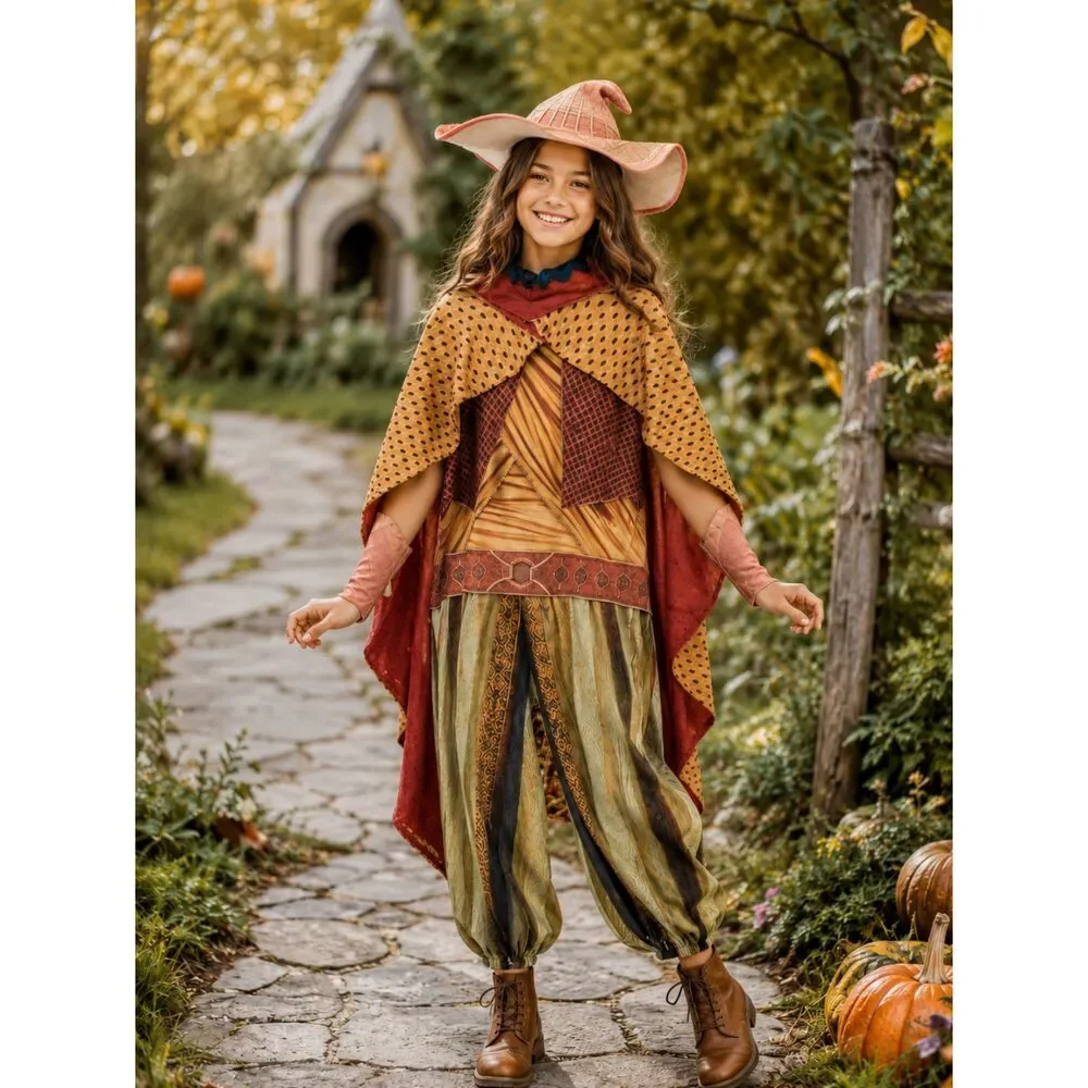 Raya And The Last Dragon Costume Disney- Cape, one piece hat and cuffs Halloween